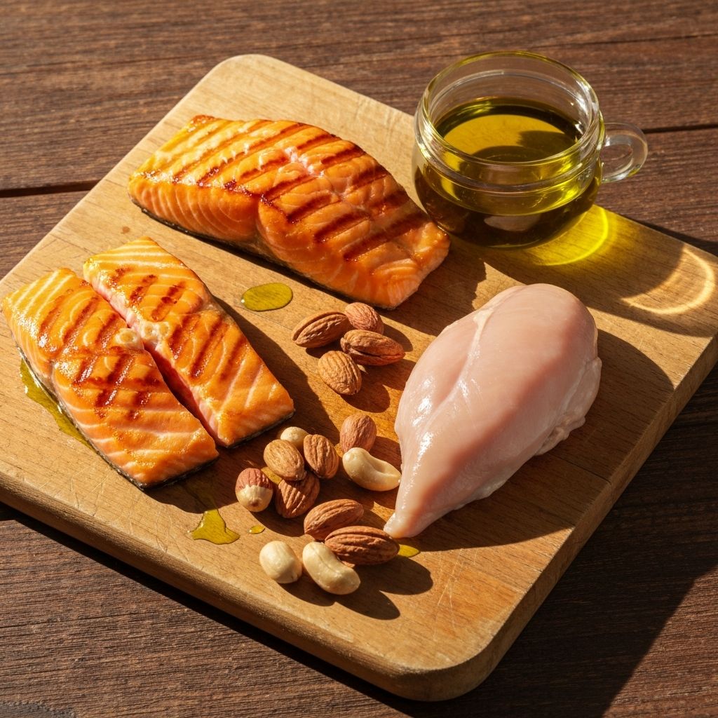 Lean proteins and healthy fats