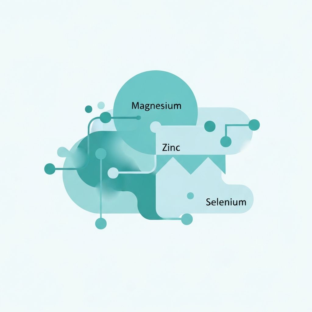 Mineral structures and energy flow diagram